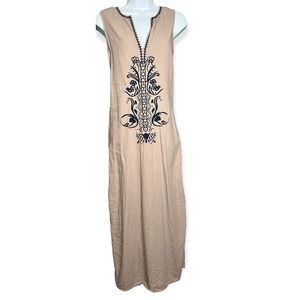 Sigrid Olson linen blend sleeveless boho blouse